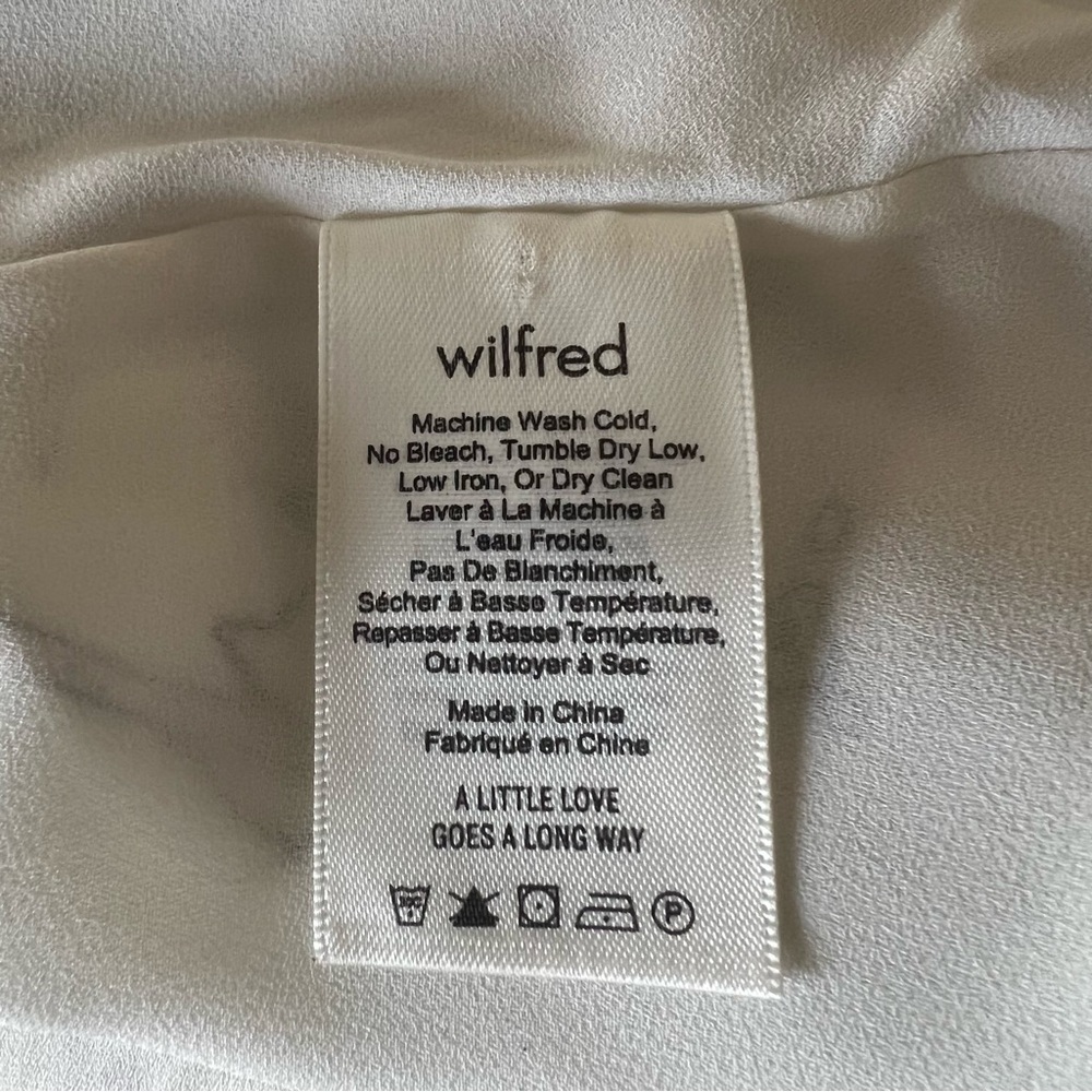 Aritzia Wilfred Nazaire Antique Pattern Mini Dress Yellow White Black Size US 6 - Picture 16 of 17